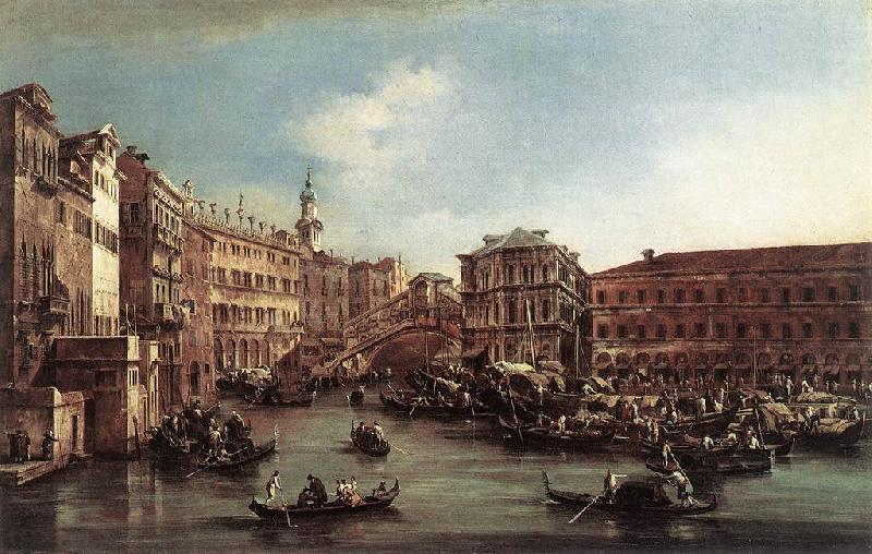 GUARDI, Francesco The Rialto Bridge with the Palazzo dei Camerlenghi dg Germany oil painting art